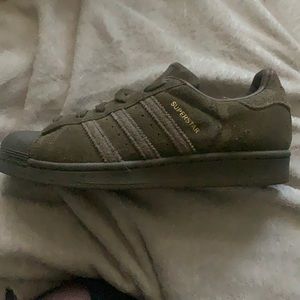 Adidas Superstars Suede Green